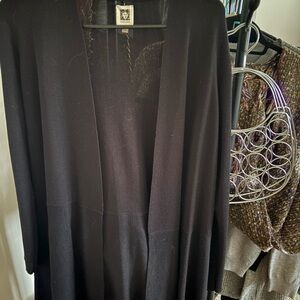 Anne Klein Black Knit Cardigan